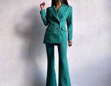 Костюм: піджак на підкладці, штани кльош+ жилет Костюм: піджак на підкладці, штани кльош+ жилет | PUSHKA SHOP