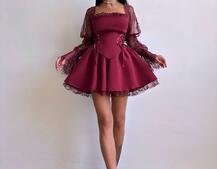 Сукня з корсетом декорована мереживом  | PUSHKA SHOP