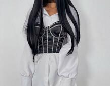 Приталена сукня-сорочка+корсет, декорований стразами | PUSHKA SHOP