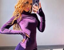 Оксамитова сукня, декорована бахромою зі страз | PUSHKA SHOP