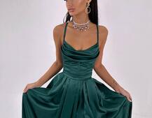 Атласний комплект: корсет + спідниця максі  | PUSHKA SHOP