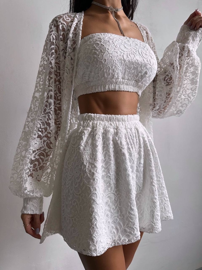 Мереживний комплект трійка  | PUSHKA SHOP