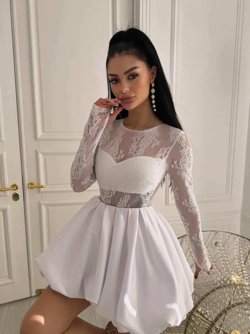 Комплект : мереживне боді + спідниця балон  | PUSHKA SHOP