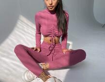 Трикотажный комплект: топ + леггинсы    | PUSHKA SHOP