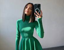 Сукня міні зі спідницею-сонцем Сукня міні зі спідницею-сонцем | PUSHKA SHOP