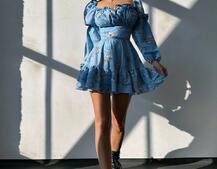 Квіткова сукня з воланами та шнуровкою по спинці | PUSHKA SHOP