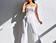 Комплект: піджак + комбінезон кльош  | PUSHKA SHOP