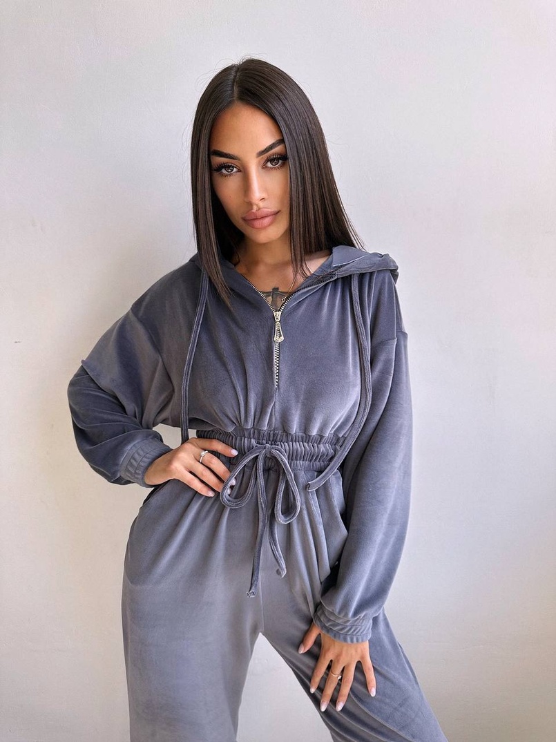 Велюровий комбінезон   | PUSHKA SHOP