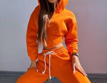 Комплект на флісі : худі з елементами корсету + штани  | PUSHKA SHOP