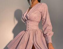 Блискуча сукня з корсетом | PUSHKA SHOP