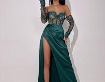 Комплект: мереживний корсет  +  спідниця максі   | PUSHKA SHOP