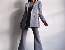 Костюм: піджак на підкладці, штани кльош+ жилет Костюм: піджак на підкладці, штани кльош+ жилет | PUSHKA SHOP