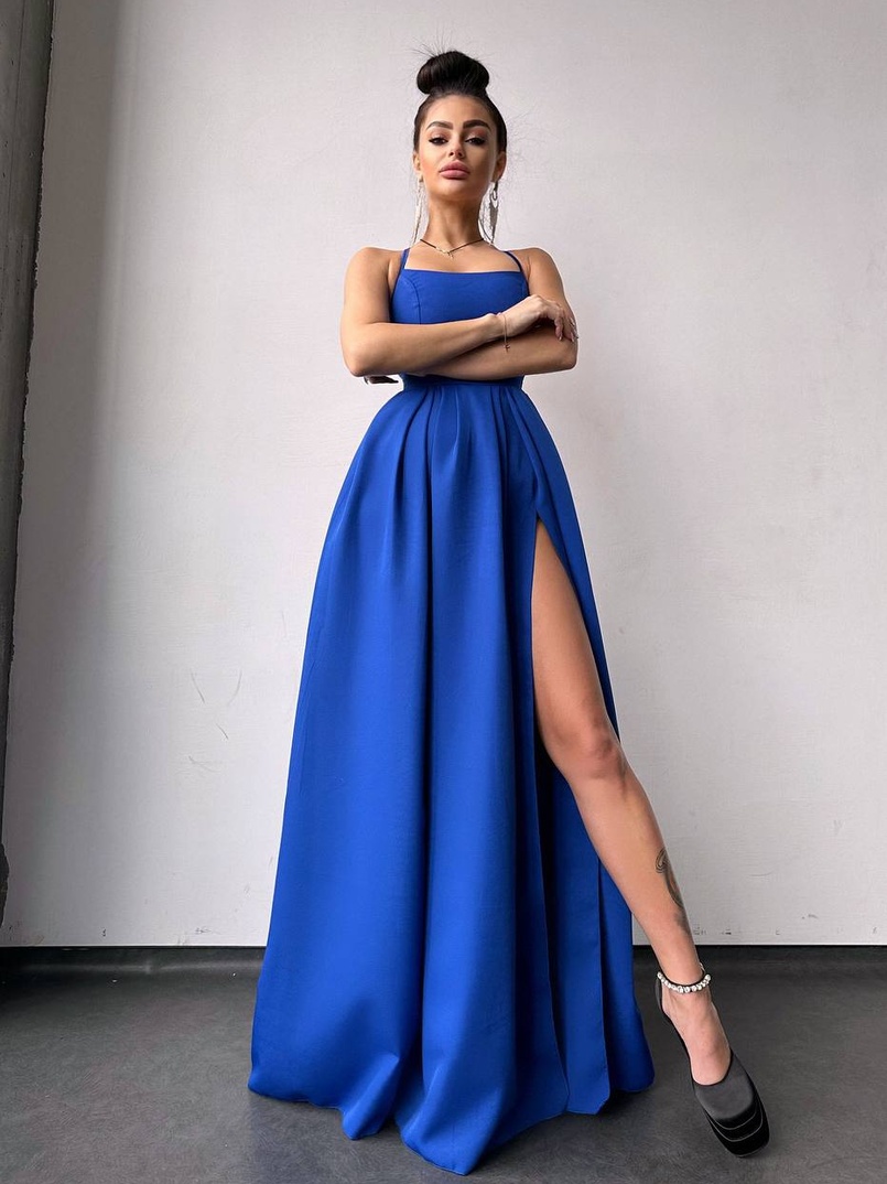 Сукня максі зі шнурівкою на спинці Сукня максі зі шнурівкою на спинці | PUSHKA SHOP