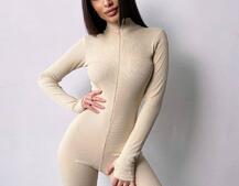 Облягаючий трикотажний комбінезон  | PUSHKA SHOP