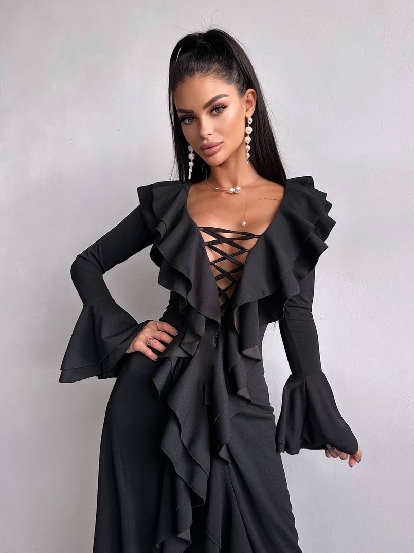 Сукня з воланами  | PUSHKA SHOP