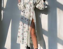 Сукня міді з квітковим принтом  Сукня міді з квітковим принтом  | PUSHKA SHOP