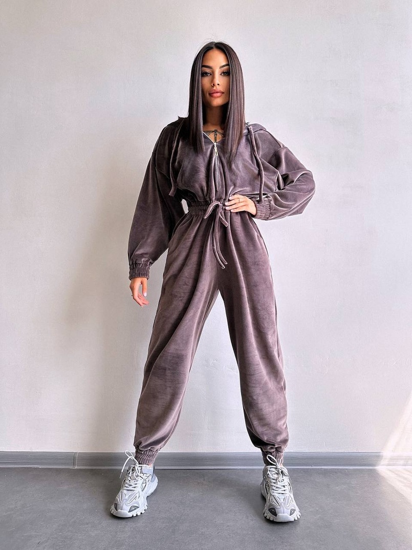 Велюровий комбінезон   | PUSHKA SHOP