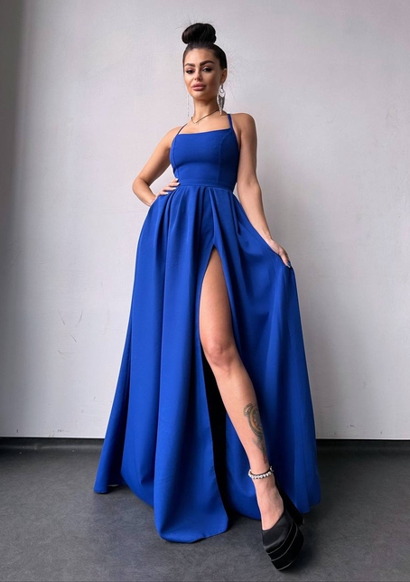 Сукня максі  зі шнурівкою на спинці | PUSHKA SHOP