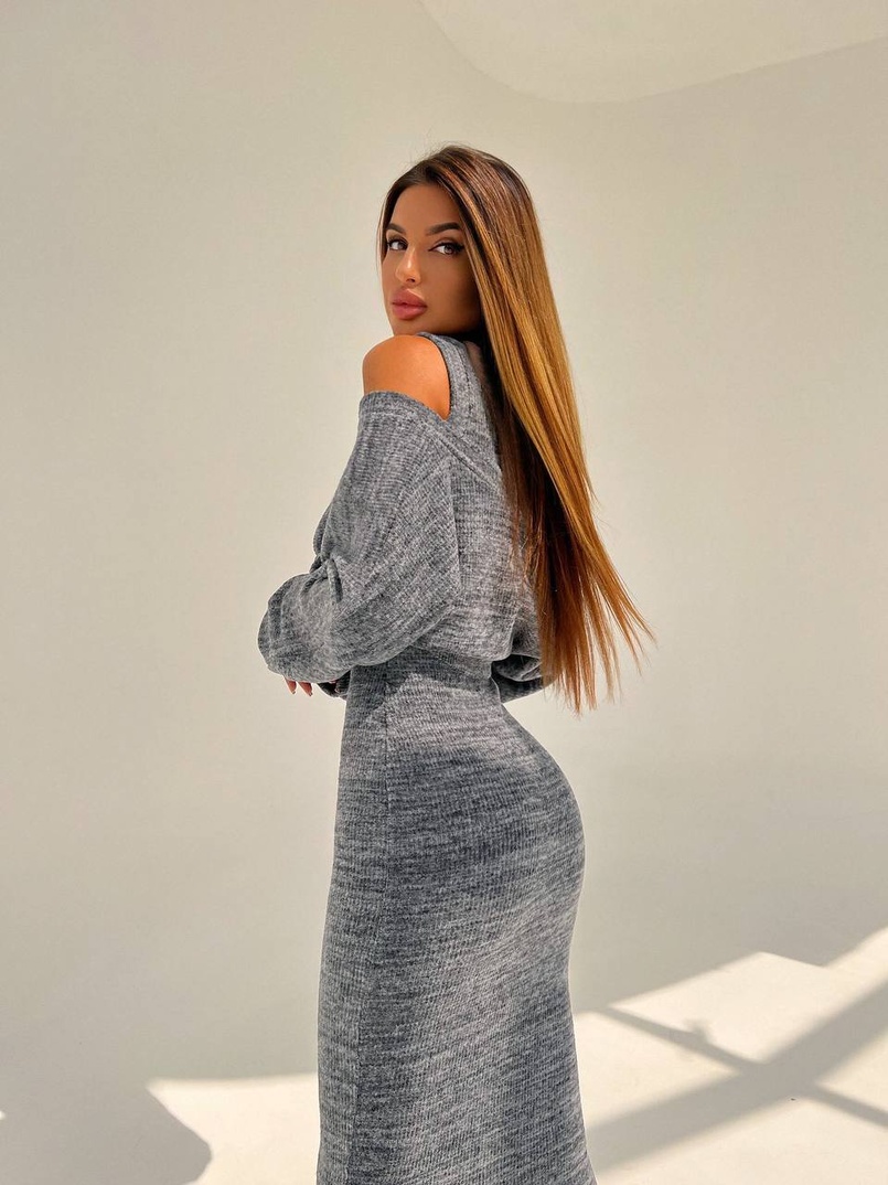 Трикотажна сукня-двійка  | PUSHKA SHOP