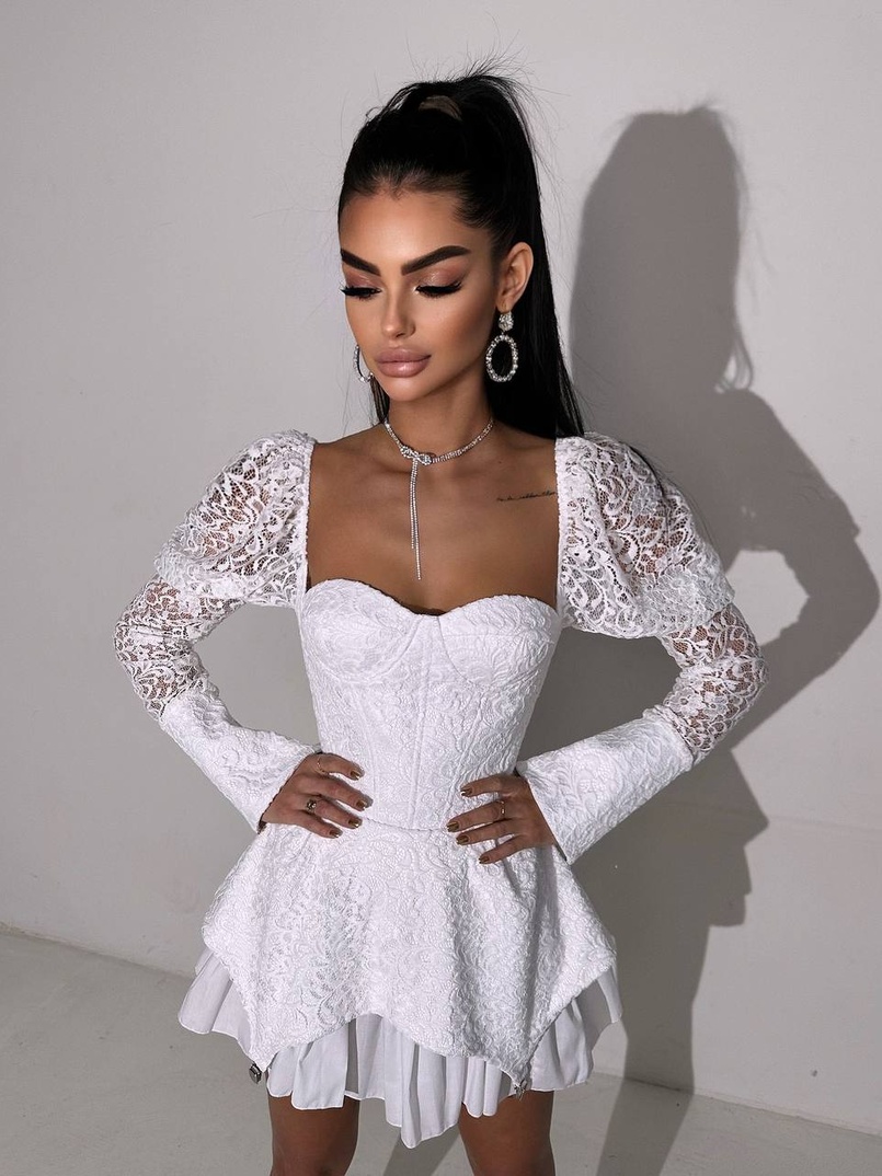 Мереживна сукня з чашечками Мереживна сукня з чашечками | PUSHKA SHOP