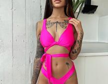 Купальник с завязками на талии с чашечками  Купальник с завязками на талии с чашечками  | PUSHKA SHOP