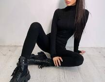 Трикотажный облегающий комбинезон  | PUSHKA SHOP