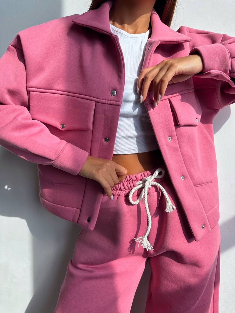 Комплект: тепла сорочка на кнопках + джоггери | PUSHKA SHOP