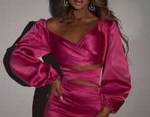 Атласний комплект, бахромою зі стразами Ручна робота, прикраса пришита Атласний комплект, бахромою зі стразами Ручна робота, прикраса пришита | PUSHKA SHOP