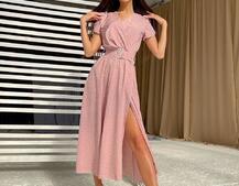 Платье-миди в горошек Платье-миди в горошек | PUSHKA SHOP