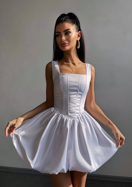 Атласна корсетна сукня міні  | PUSHKA SHOP