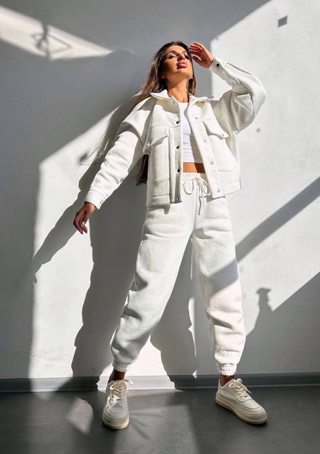 Комплект: тепла сорочка на кнопках + джоггери | PUSHKA SHOP