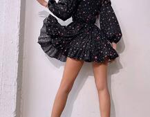 Сукня міні з квітковим принтом  | PUSHKA SHOP