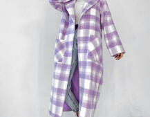 Кашемировое пальто в клетку на подкладке Кашемировое пальто в клетку на подкладке | PUSHKA SHOP