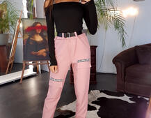 Брюки-карго цвета пудра Брюки-карго цвета пудра | PUSHKA SHOP