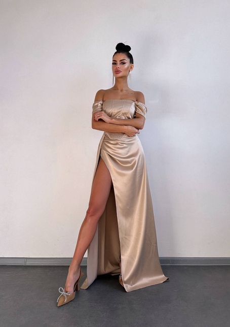 Комплект: корсет + спідниця максі з драпіруванням   | PUSHKA SHOP