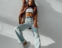 Кашемировая рубашка в клетку с капюшоном  Кашемировая рубашка в клетку с капюшоном  | PUSHKA SHOP