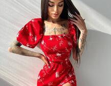 Платье миди со шнуровкой на спинке  Платье миди со шнуровкой на спинке  | PUSHKA SHOP