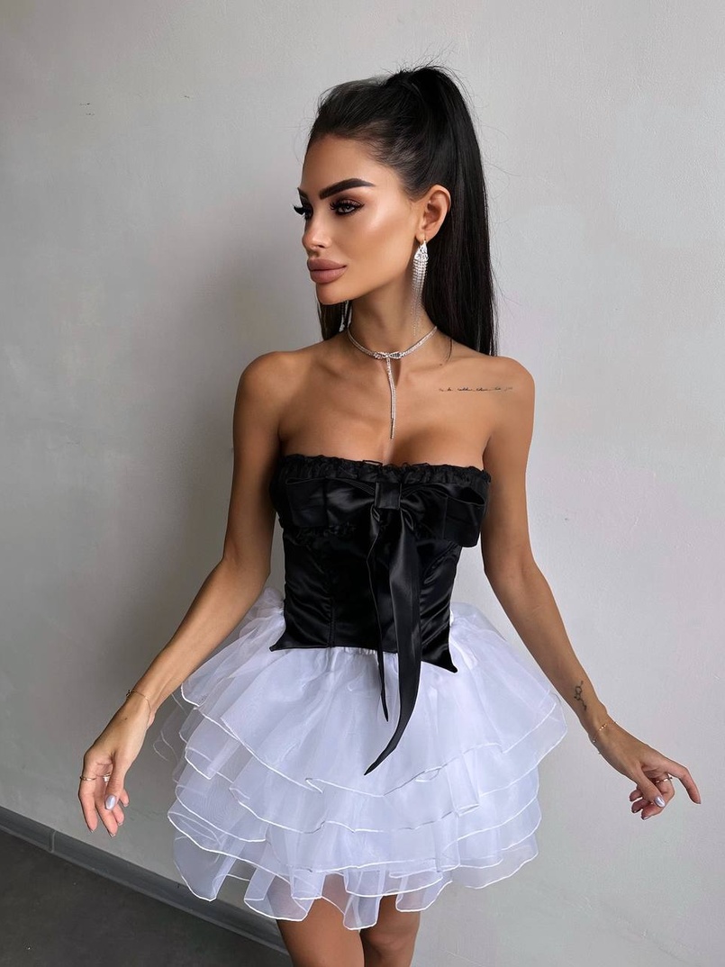 Комплект: корсет + пишна спідниця міні Комплект: корсет + пишна спідниця міні | PUSHKA SHOP