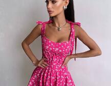 Корсетна сукня з подвійною спідницею  | PUSHKA SHOP