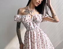 Сукня- міні у квітковий принт Сукня- міні у квітковий принт | PUSHKA SHOP