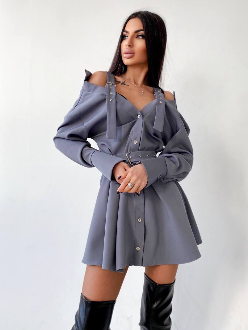 Платье-рубашка на плечиках | PUSHKA SHOP