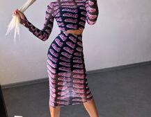 Комплект: топ + спідниця міді   Комплект: топ + спідниця міді   | PUSHKA SHOP