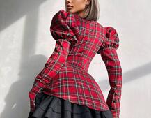 Сукня з об'ємними рукавами + спідниця з воланами | PUSHKA SHOP