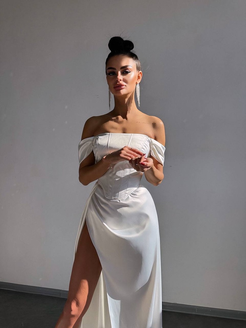 Комплект: корсет + спідниця максі з драпіруванням   | PUSHKA SHOP