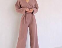 Комбінезон із широкими брюками з ангори | PUSHKA SHOP