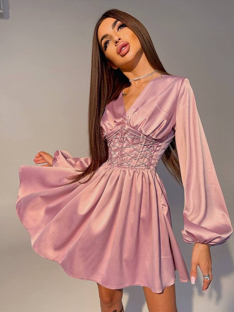 Корсетное платье с пышной юбкой   | PUSHKA SHOP