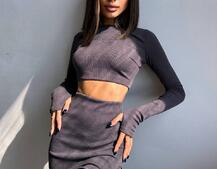 Комплект: топ + спідниця із зав‘язками на ніжку Комплект: топ + спідниця із зав‘язками на ніжку | PUSHKA SHOP