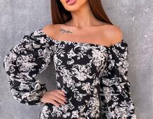 Улюблена сукня-міді зі шнурівкою на спинці та розрізом на ніжці | PUSHKA SHOP