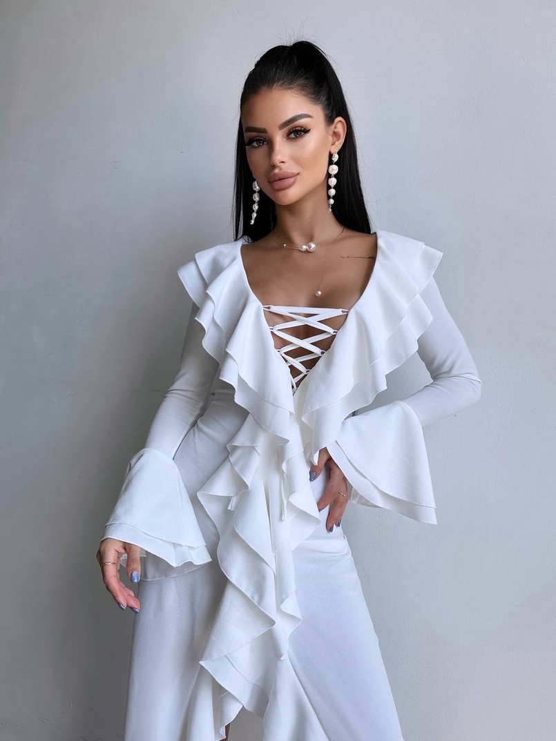 Сукня з воланами  | PUSHKA SHOP