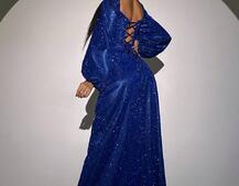 Сяючий комплект: корсет + спідниця  максі з драпіруванням | PUSHKA SHOP